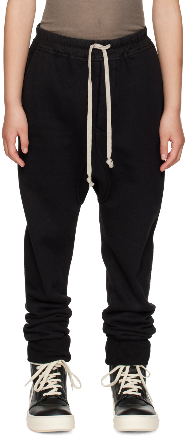 Rick Owens Cotton Jersey Sweatpants In Black