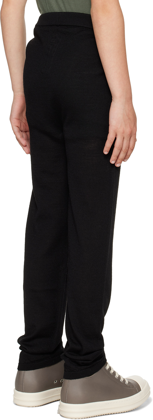 Rick Owens Kids Black Lightweight Leggings In Black