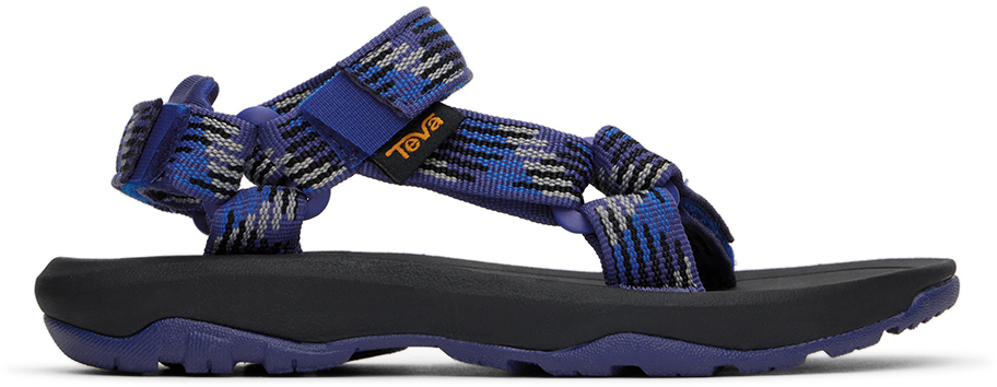 Teva Kids Blue & Black Hurricane Xlt 2 Sandals In Belay Sodalite Blue