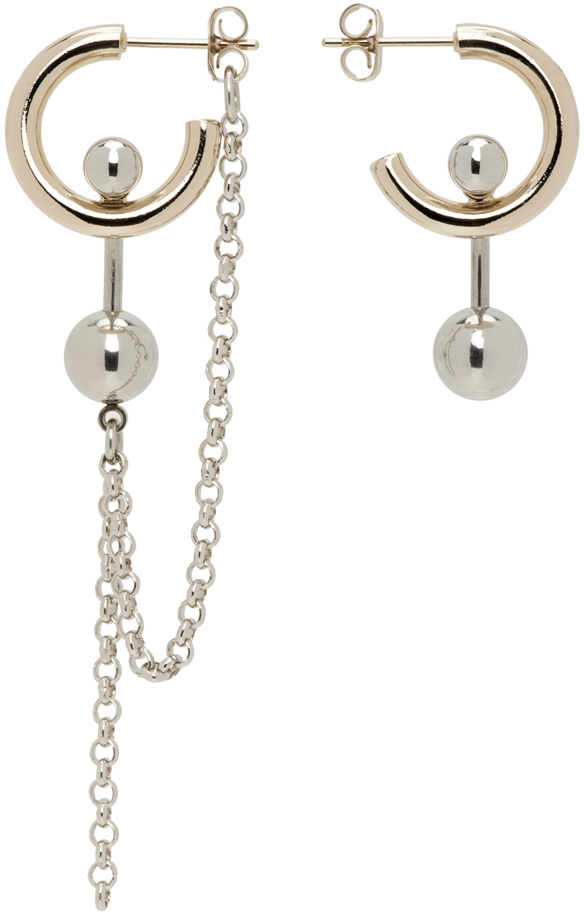Justine Clenquet Gold & Silver Alexa Earrings