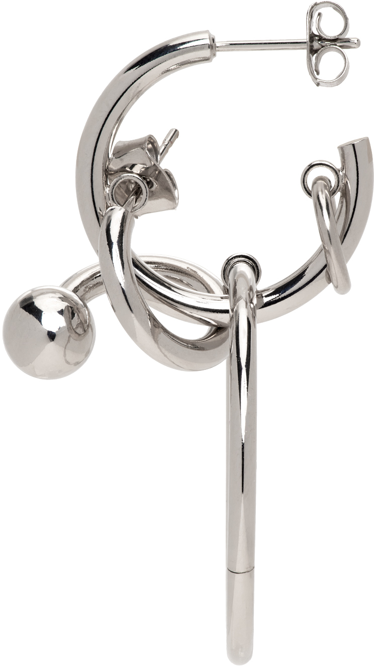 Justine Clenquet Silver Jack Earring