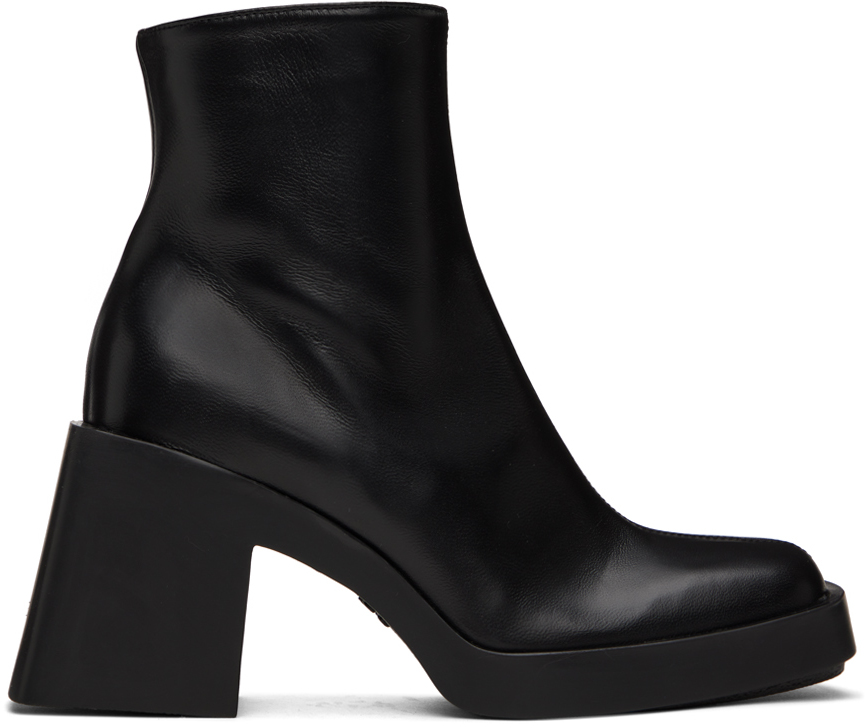 Justine Clenquet Black Milla Boots In Black Leather