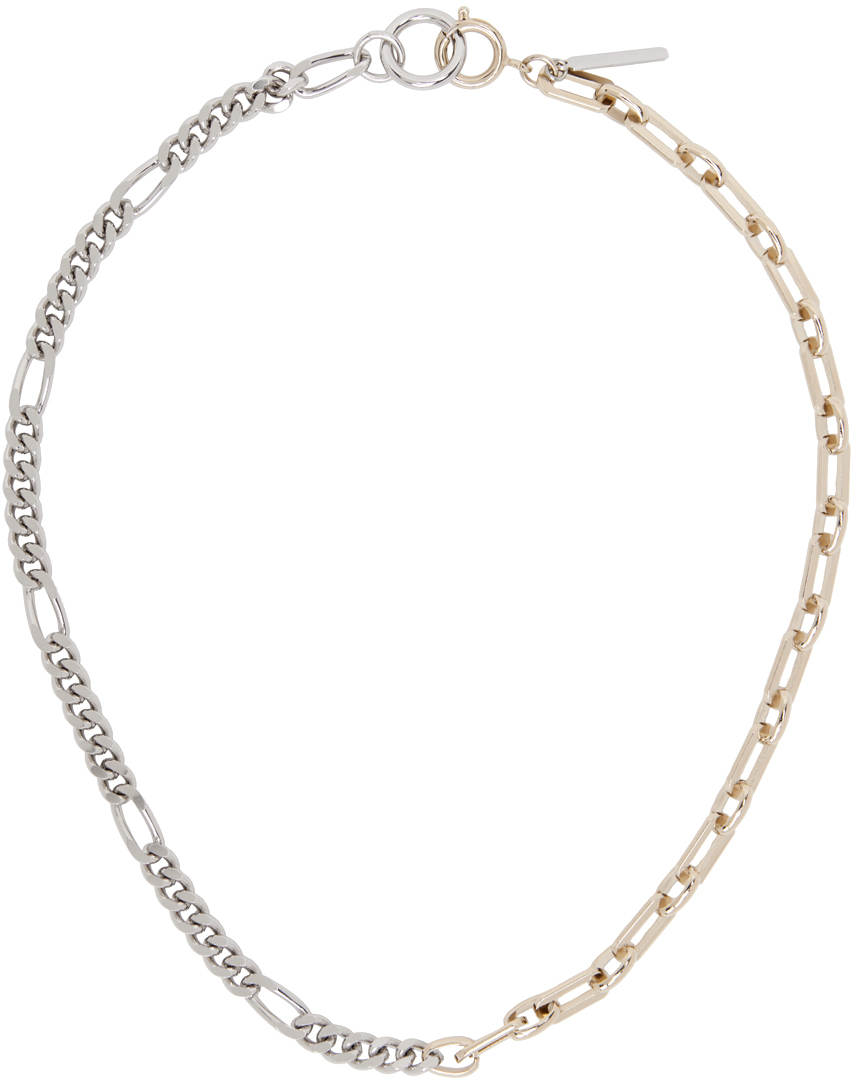 Justine Clenquet Silver & Gold Vesper Necklace