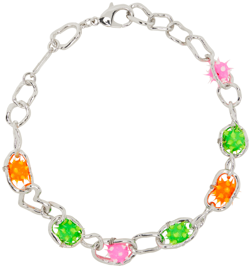 Collina Strada Rainbow Polka Party Crushed Chain Bracelet