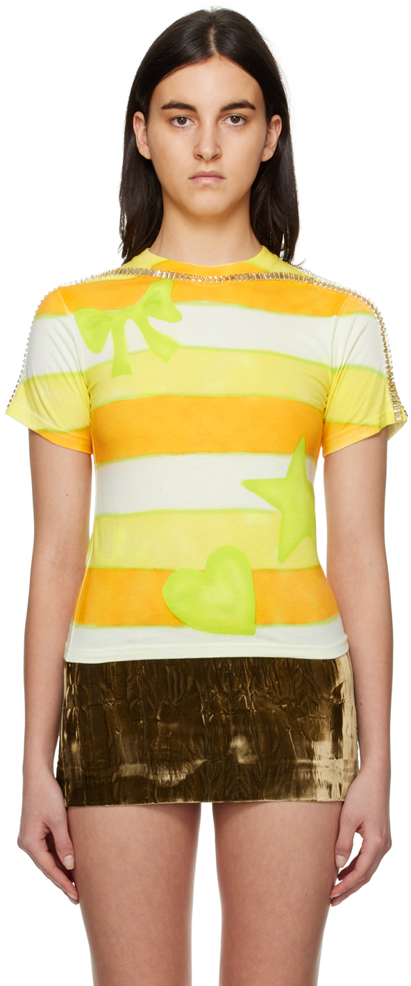 Collina Strada Yellow Sporty Spice T-shirt In Multicolor