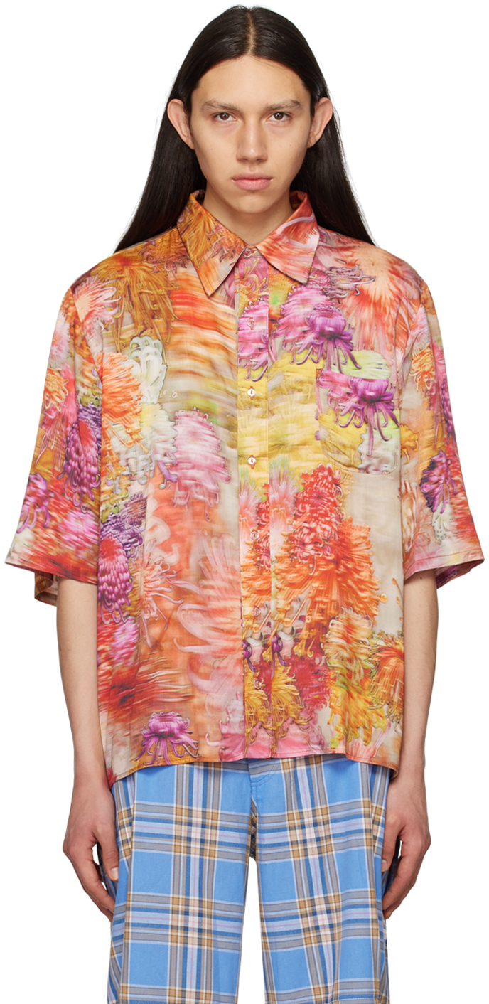 Multicolor Floral Shirt by Collina Strada on Sale