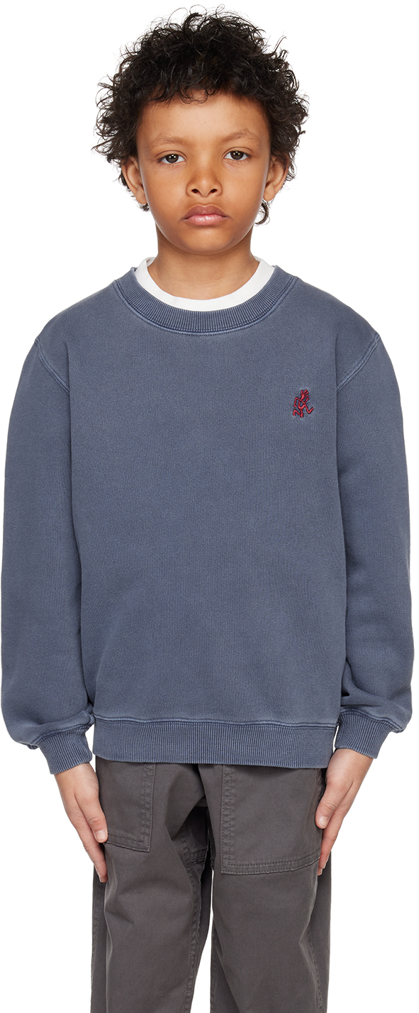 Gramicci Kids Navy One Point Sweatshirt In Navy Pigment