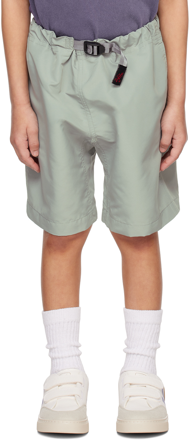 Gramicci Kids Gray Shell Shorts In Seal Grey