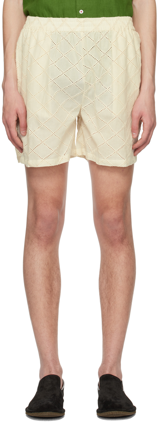 Off-White Elasticized Shorts