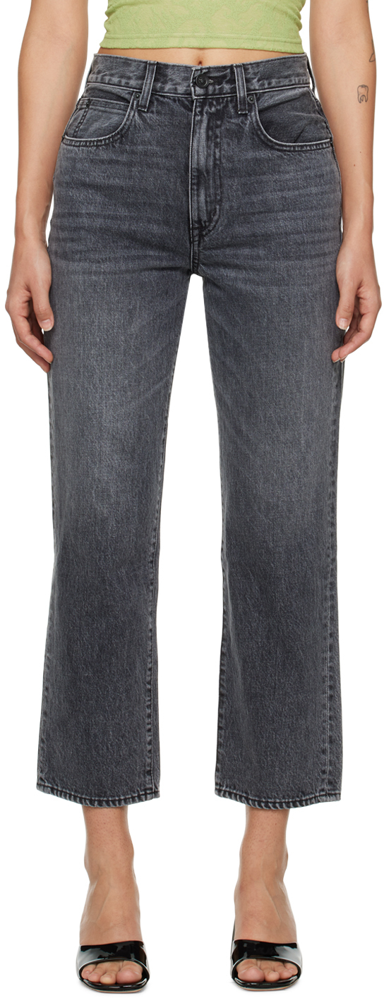 Gray London Crop Jeans