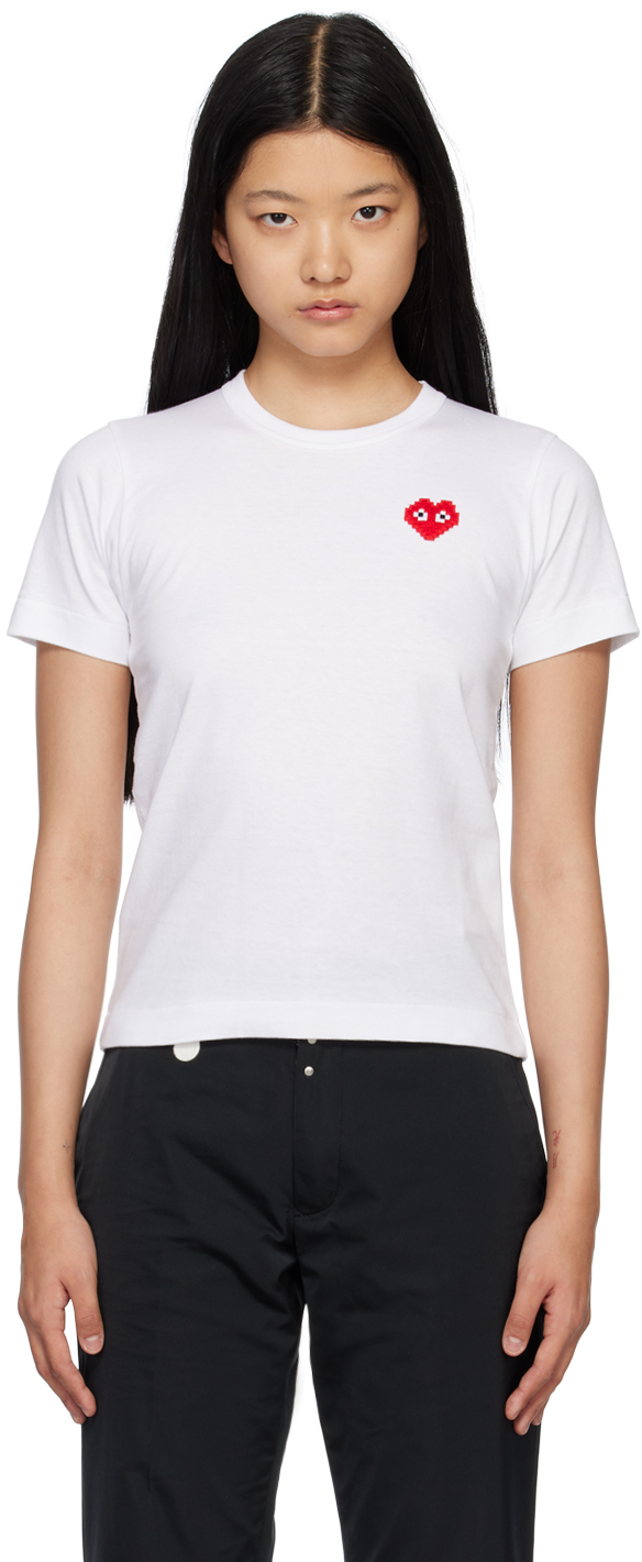 Comme des Garçons Play White Invader Edition T-Shirt