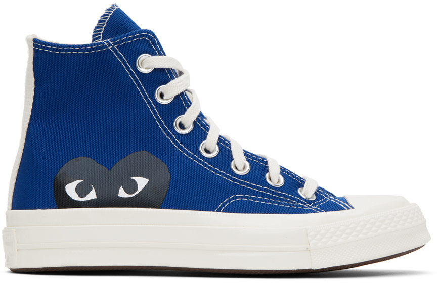 COMME des GARCONS PLAY Blue Converse Edition Chuck 70 Sneakers SSENSE