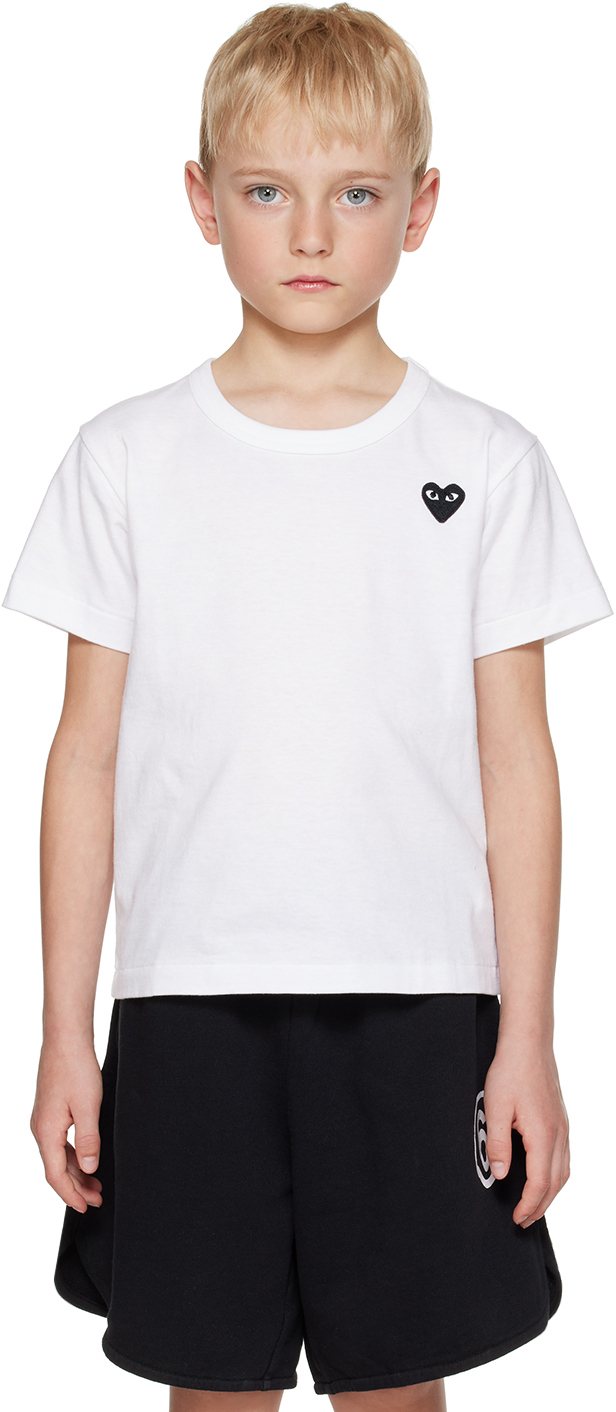 Comme Des Garçons Play Black Play T-shirt White P1t064