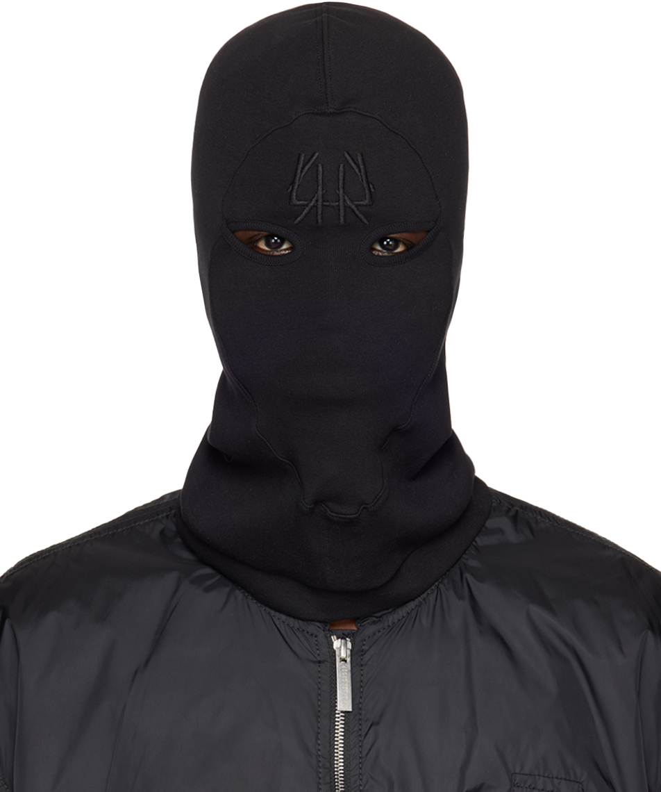 44 Label Group Embroidered-logo Balaclava In Black | ModeSens
