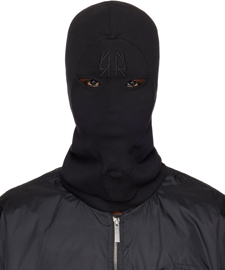 44 LABEL GROUP BLACK EMBROIDERED BALACLAVA