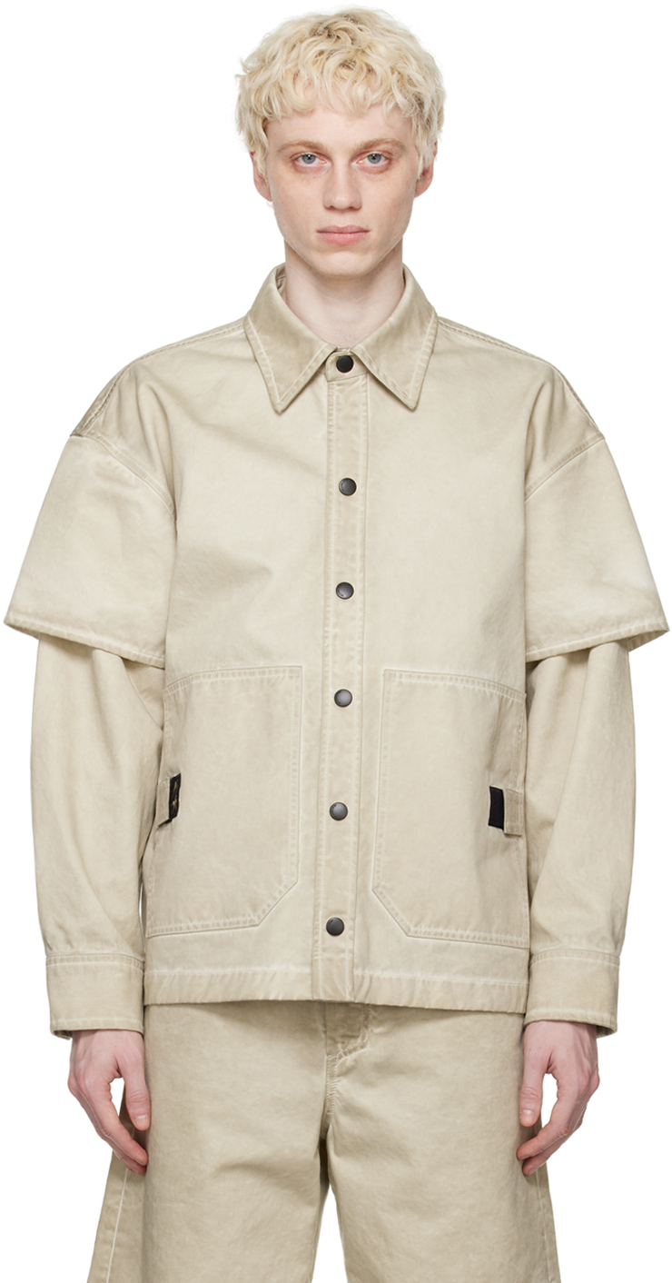 44 Label Group Beige Yuntai Shirt In 007 Sand