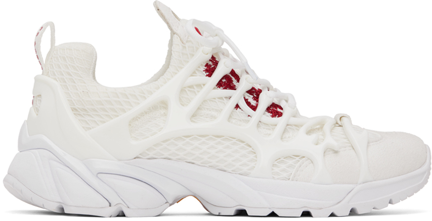 44 Label Group Panelled-design Low-top Sneakers In 001 White