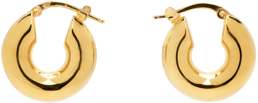 Hoop Earrings in Gold - Jil Sander