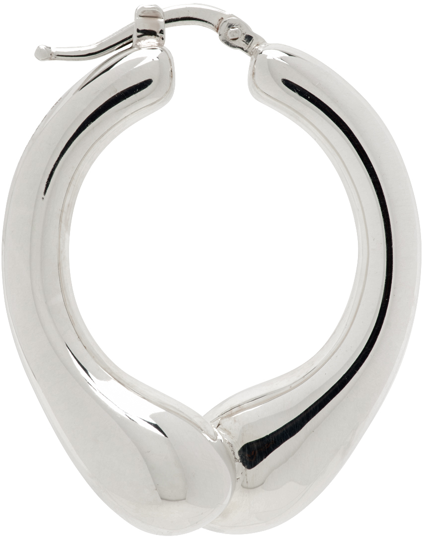 Jil Sander Silver Hoop Single Earring