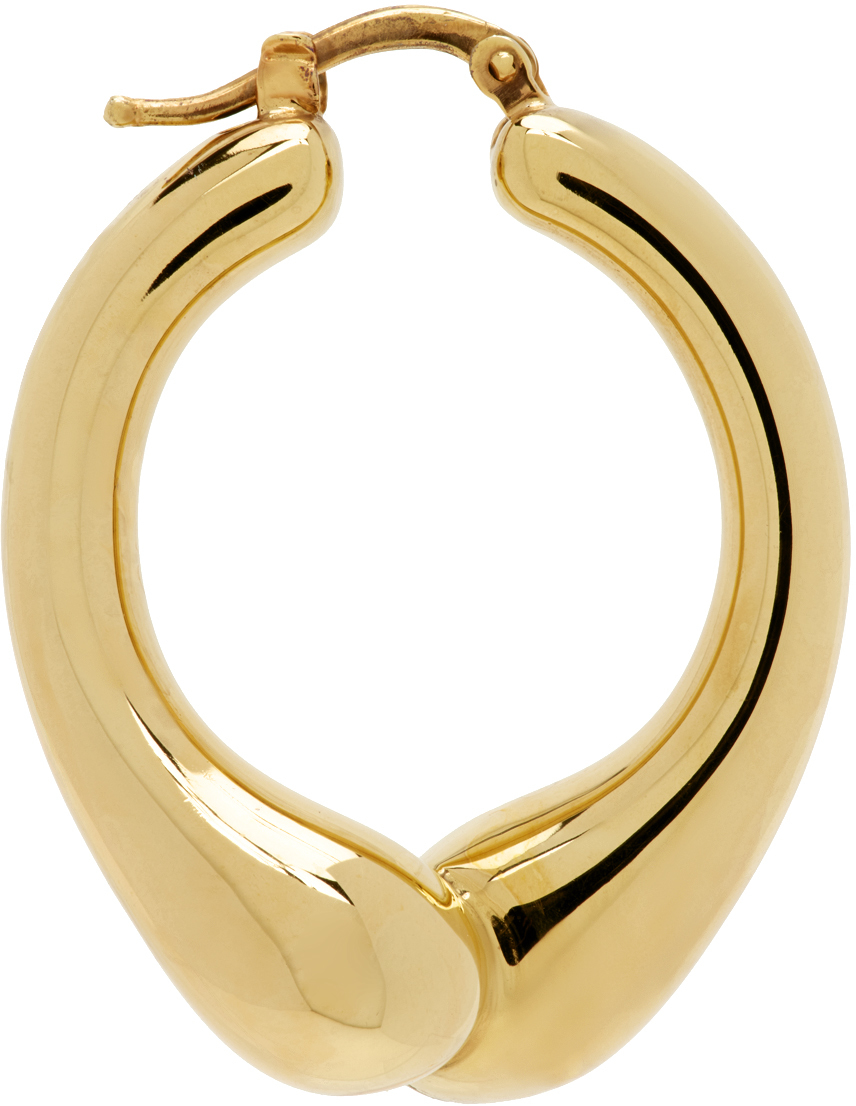 Gold Twisted Single Earring