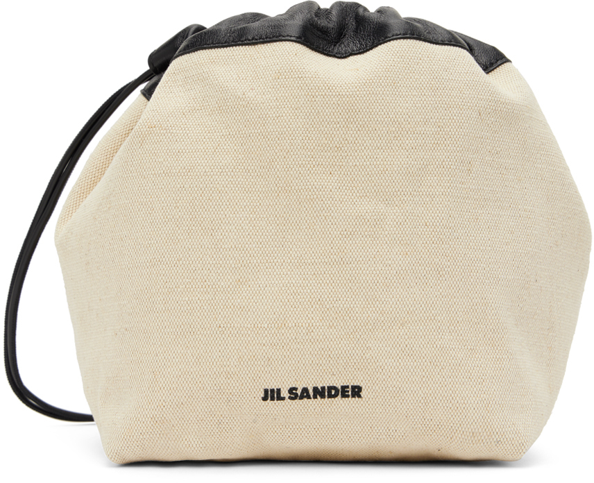 Jil Sander Off-white Dumpling Bag In 280 Natural