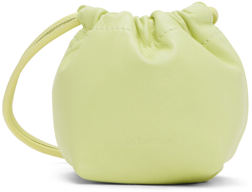Jil Sander Dumpling Mini Crossbody Bag In Green