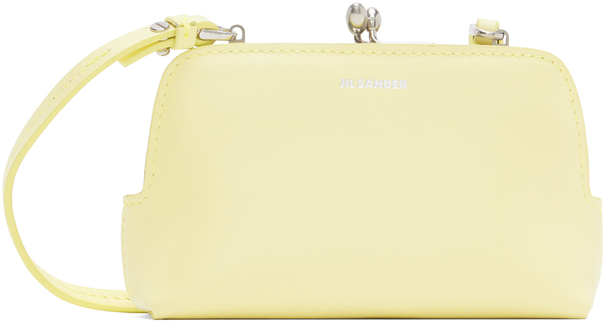 Jil Sander Yellow Micro Goji Bag In 742 Light Pastel Yel