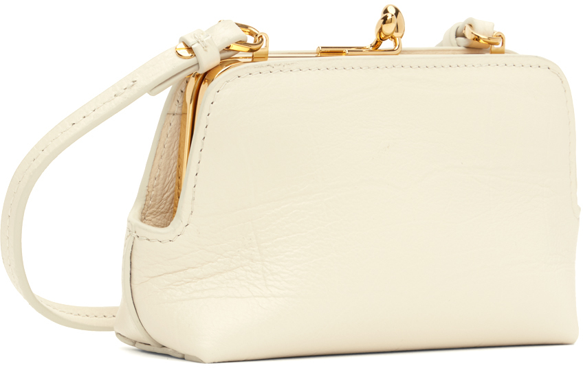 Jil Sander Off-white Micro Goji Bag In 105 Natural