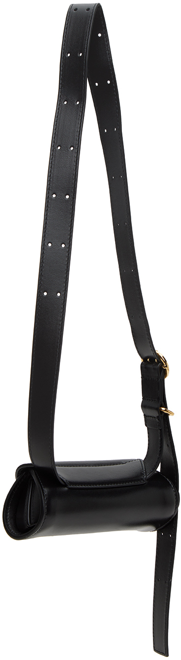 Jil Sander Black Mini Cannolo Bag In 001 Black