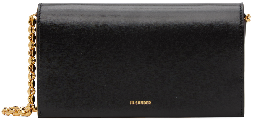 Jil Sander Black Mini Wallet Bag