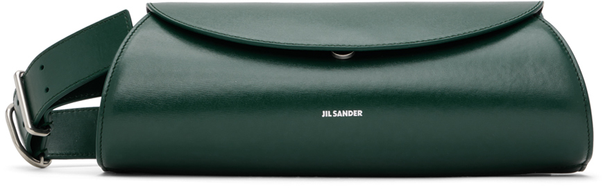 Jil Sander Green Small Cannolo Bag