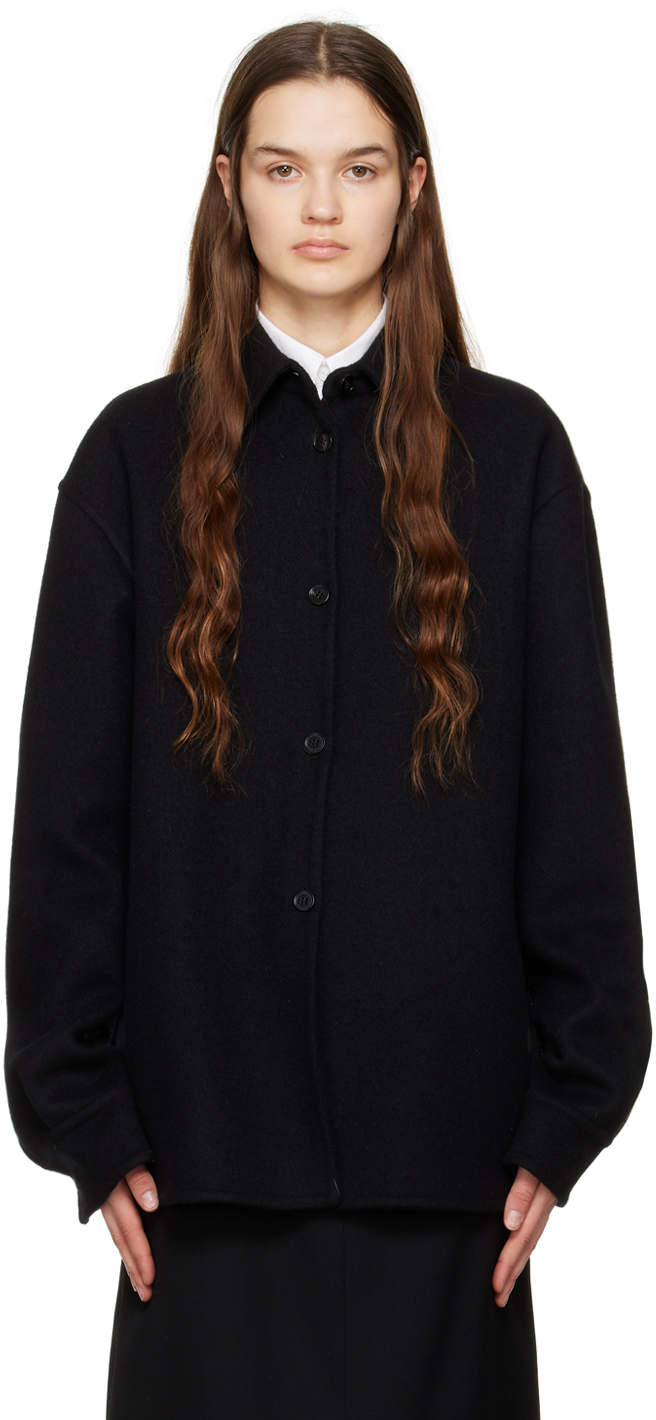 Black Relaxed-Fit Jacket by Jil Sander on Sale