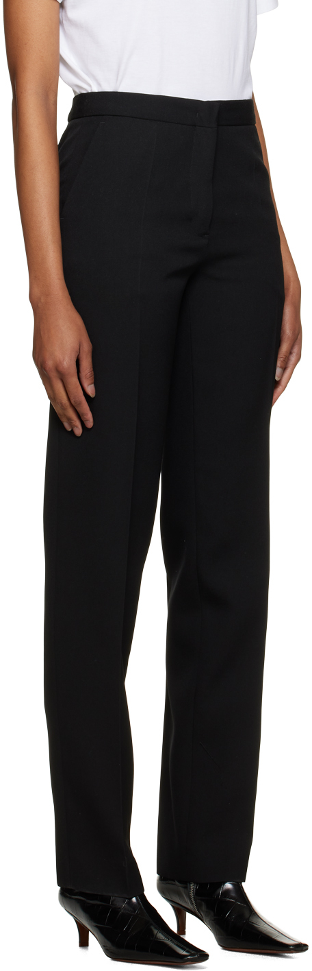 Shop Jil Sander Black Four-pocket Trousers In 001 Black