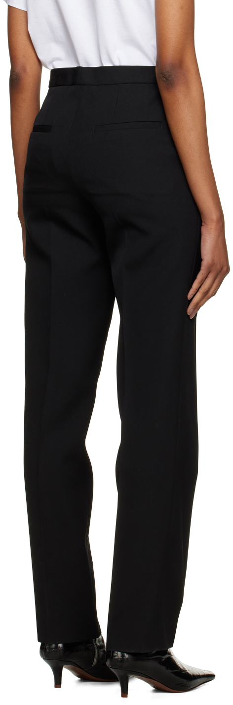 Shop Jil Sander Black Four-pocket Trousers In 001 Black