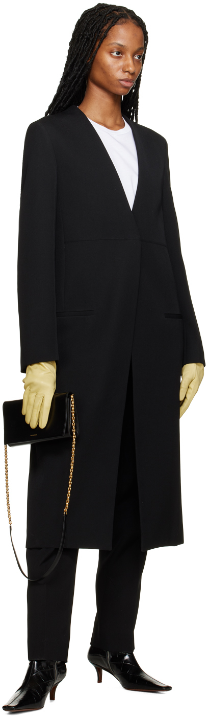 Shop Jil Sander Black Four-pocket Trousers In 001 Black