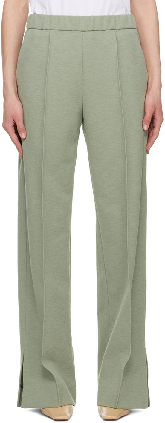 Jil Sander Green Relaxed-Fit Trousers