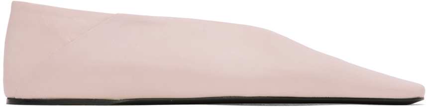 jil sander square toe flats