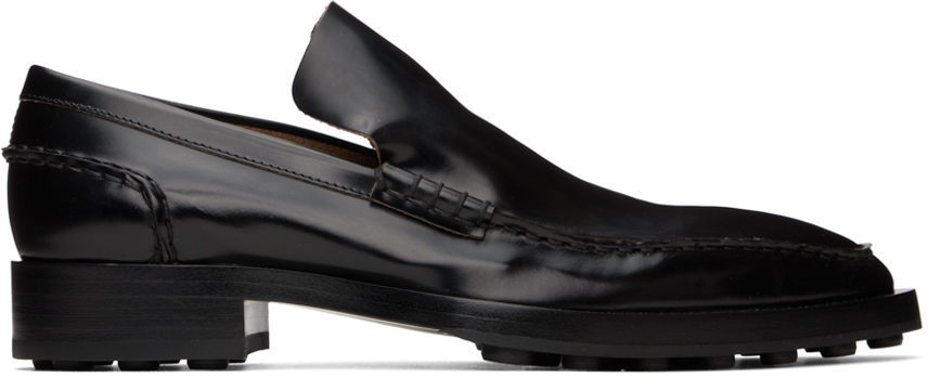 Black Leather Loafers