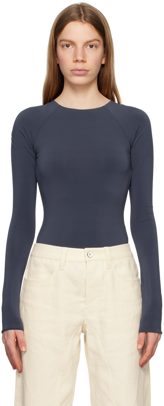 【関税込み】Jil Sander グレー オープンバック ボディスーツ Jil Sanderのグレー オープンバック ボディスーツがセール中