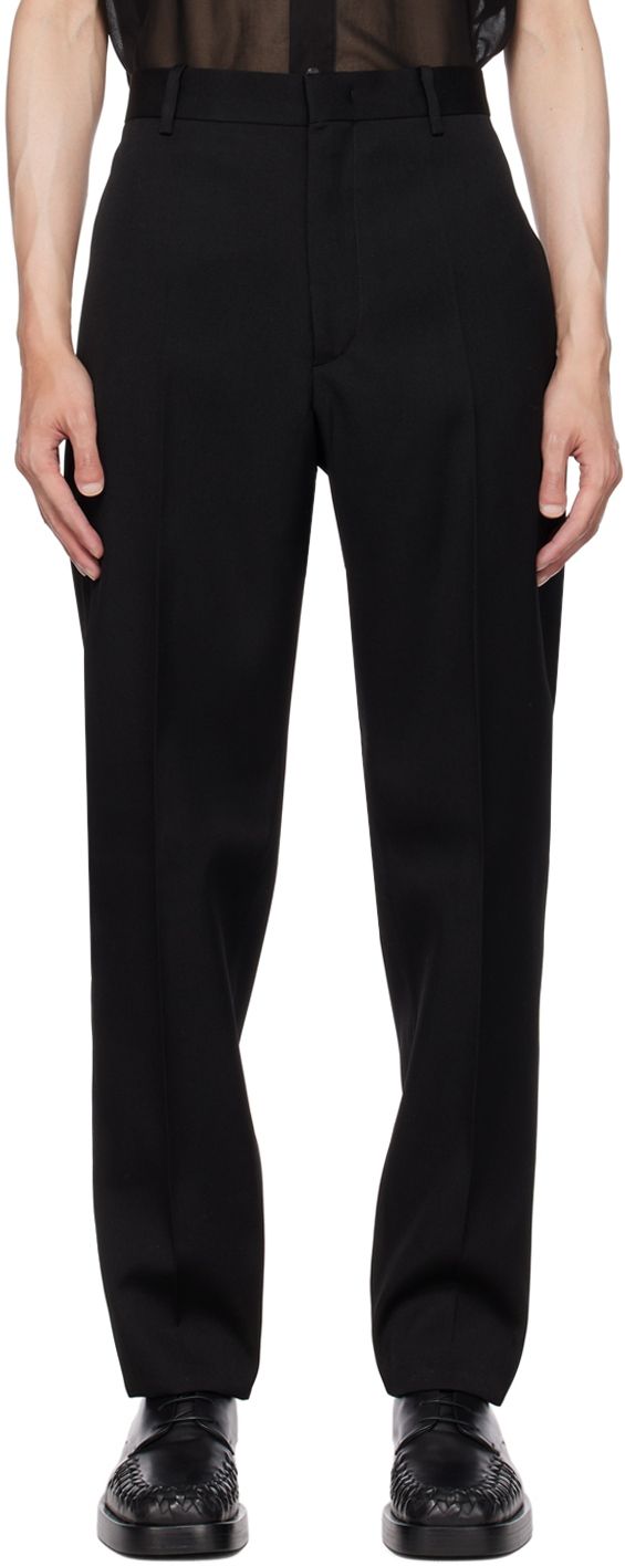 Jil Sander Black Slim-fit Trousers In 001 - Black