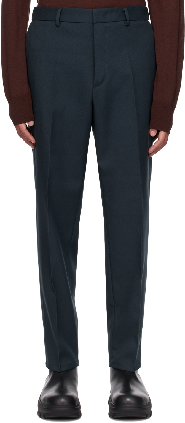 Blue Slim Trousers