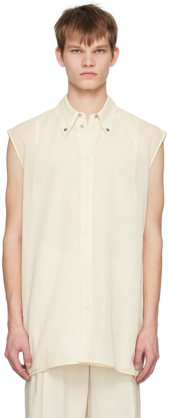 Jil Sander Off-white Relaxed-fit Shirt In 280 - Natural