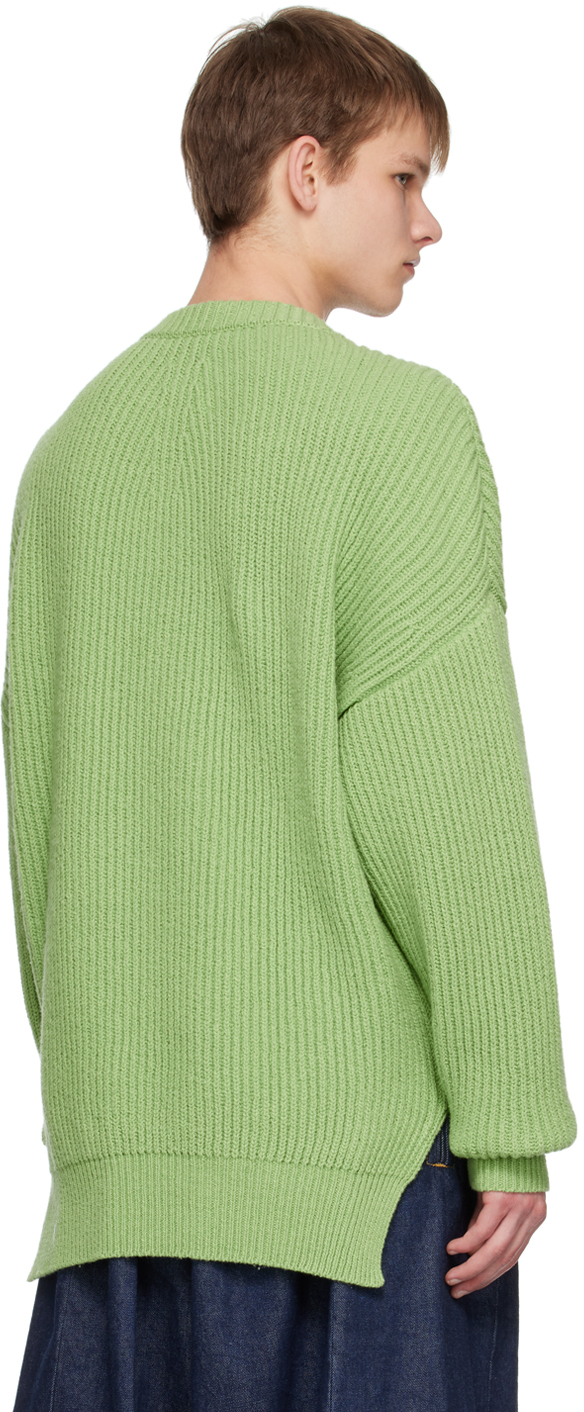 Jil Sander Green Sweater In 328 - Lime Green
