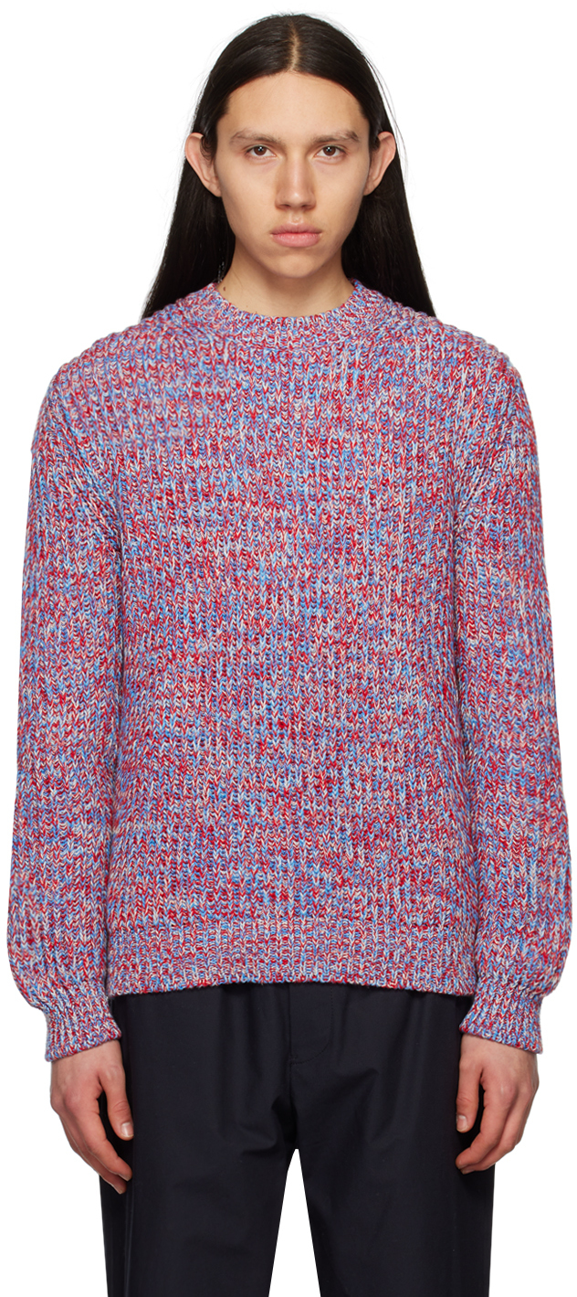 Jil Sander Multicolor Crewneck Sweater In 963 - Open Miscellan