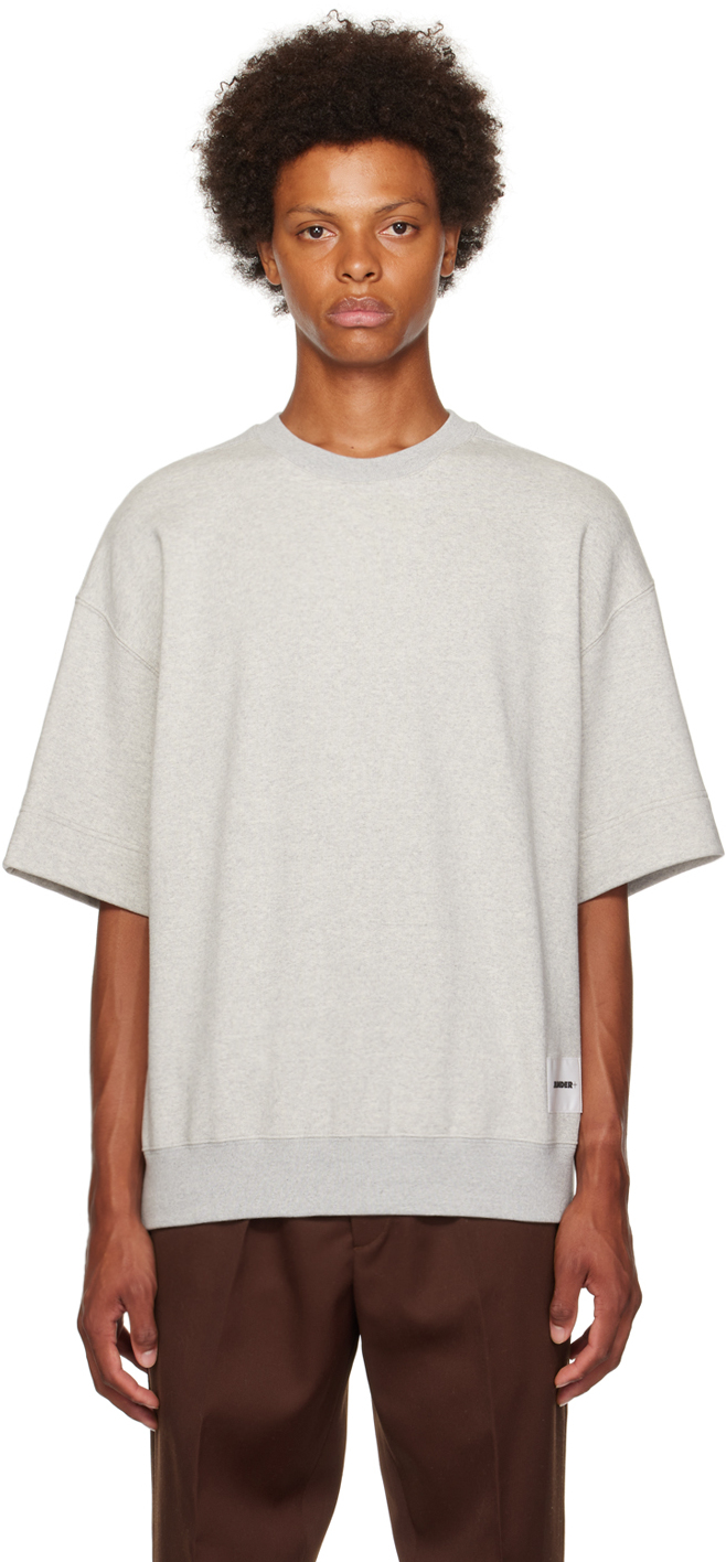 Gray Raglan Sleeve Sweatshirt