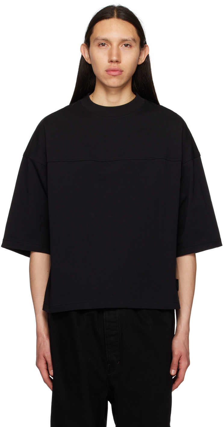 Black Big Shoulder T-Shirt