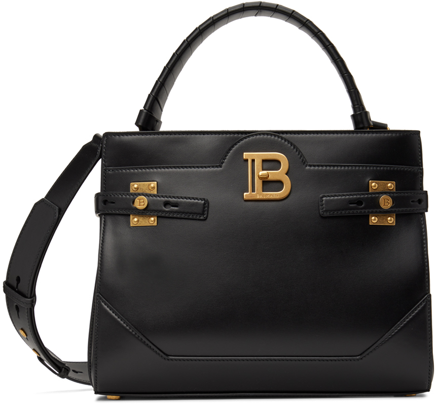 Balmain: Black B-Buzz 31 Shoulder Bag | SSENSE