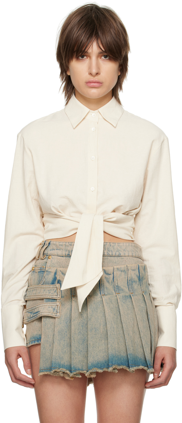 Off-White Cropped Shirt