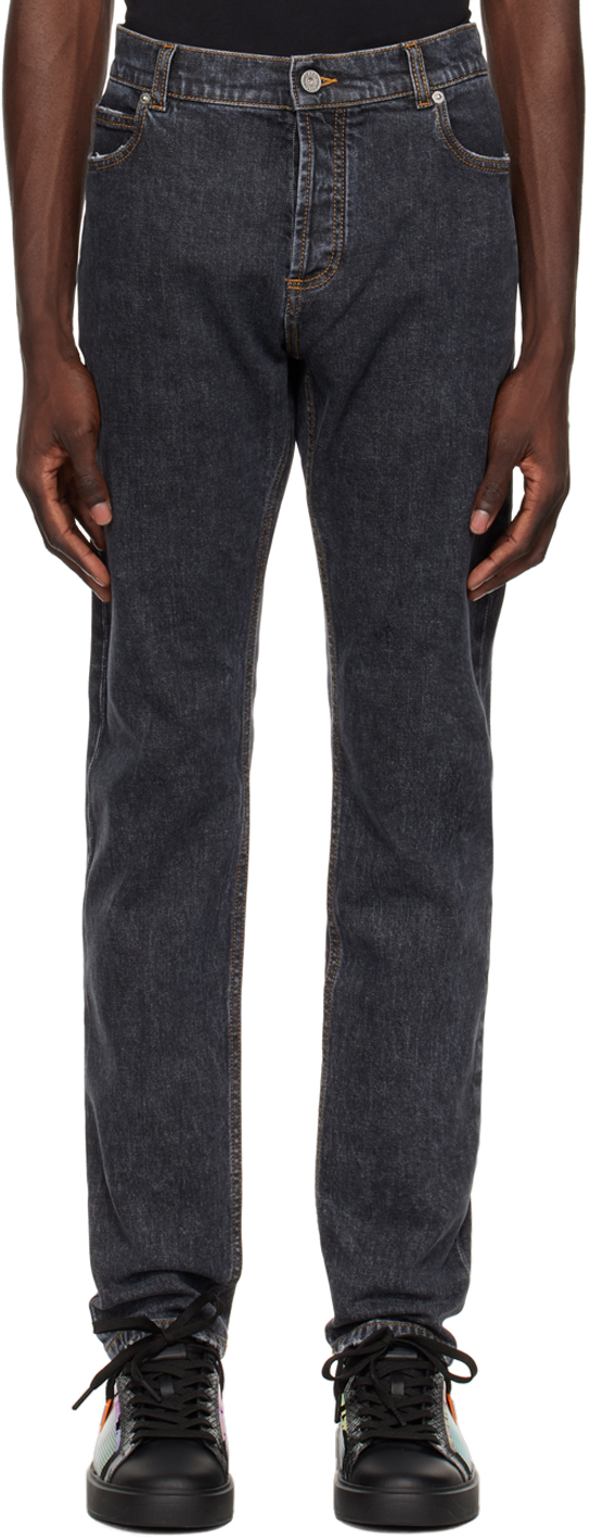 Indica lemmer ulykke Black Distressed Jeans by Balmain on Sale