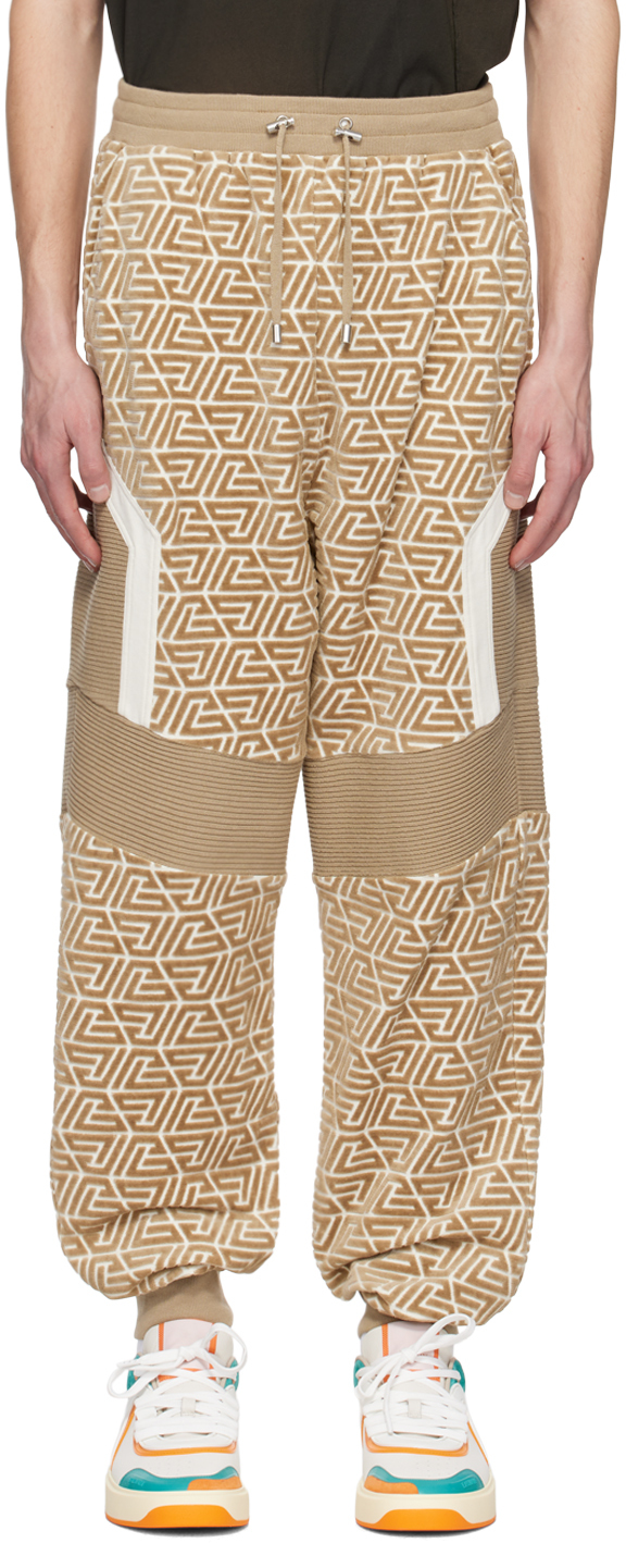 Pantalon Beige Balmain - Taille 44 Femme - Coupe Droite - Occasion Très Bon état
